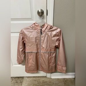 Girls Charles River Rose Gold Rain Coat